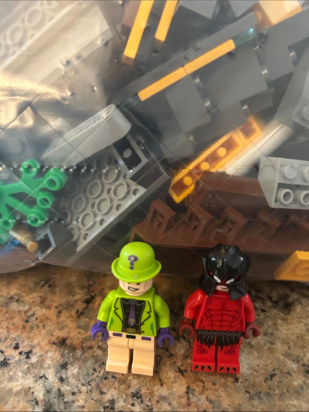 2lbs. Lego misc. pieces with two mini figures, Lot J